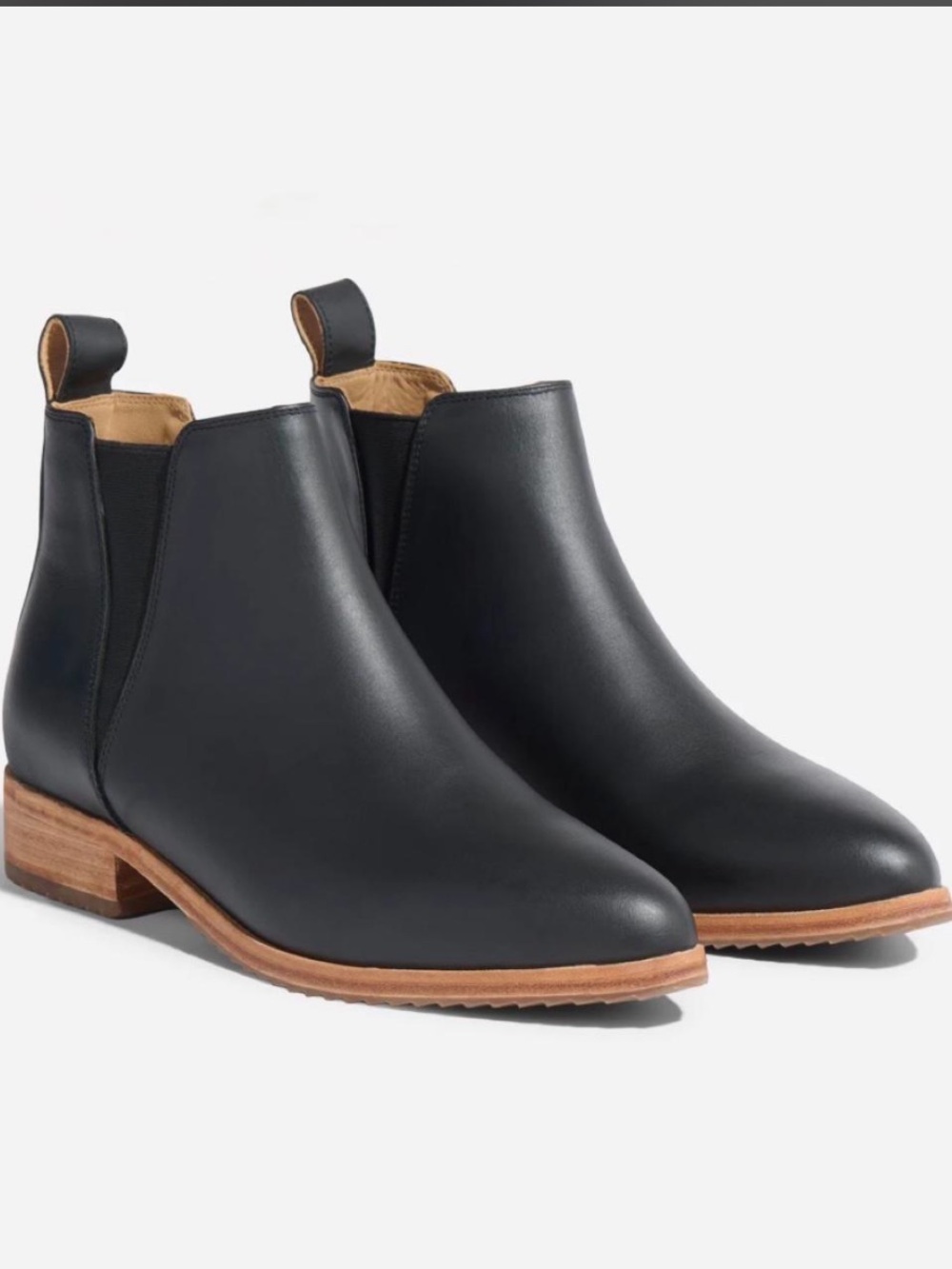 Nisolo Genuine Black Leather Chelsea Boots - Ethically Made